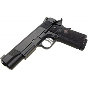 KJ Works Модель пистолета Colt M1911 MEU, черный, металл, грин газ KP-07.GAS